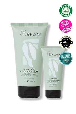 Dead Sea Dream Nourishing Hand and Foot Cream Duo Bundle